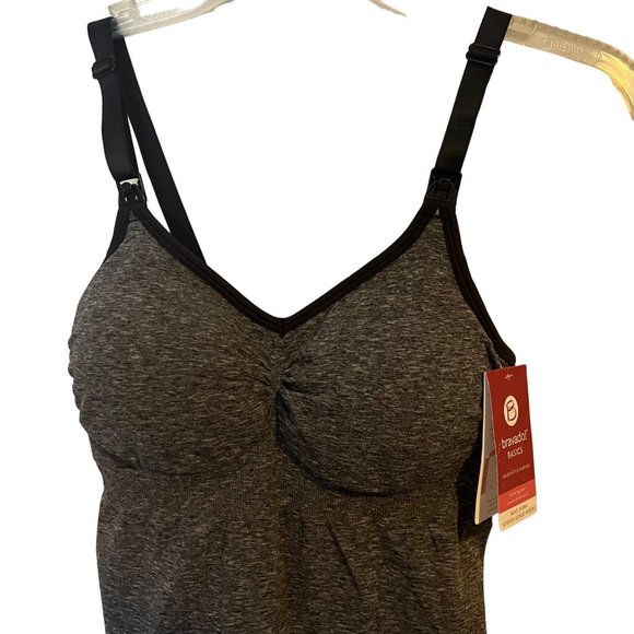Bravoado Nursing Cami Maternity Womens Size Small Gray Padded Bra NEW - Picture 8 of 8